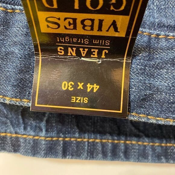 44 X 30 Mens Denim Blue Jeans Slightly Distressed NWT Never Worn - Picture 2 of 16